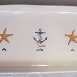 New Rae Dunn STAR/ANCHOR/STAR Platter